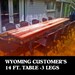 3 Metal Twin-Legs For 14 Foot Long Picnic Table, You Create