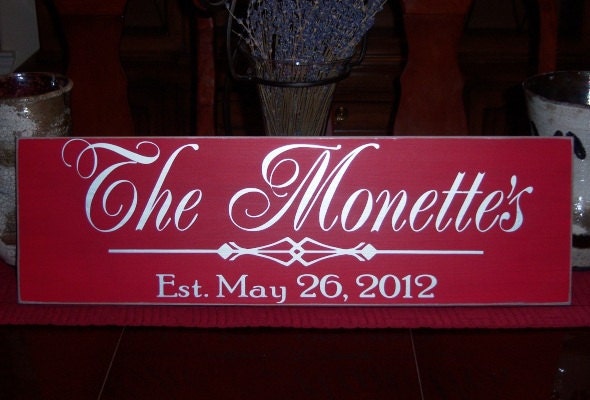 Personalized Family Name Signs Custom Family Name Signs