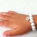 2 Flower girl gift initial bracelets, weddings, flower girl jewelry