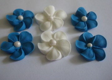 LOT of 100 royal icing flowers with sugar pear Il_170x135