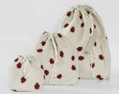 Set of 3 Knitter Project Bags. XL, Large and Mini....