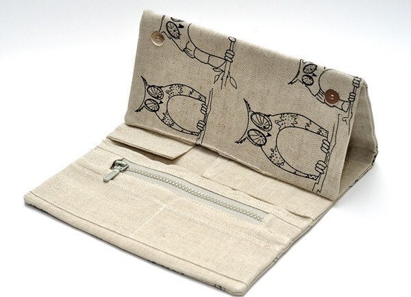 Needles, Crochets and Hooks Case. Knitting needles Organizer Holder -  Mystic OWL.