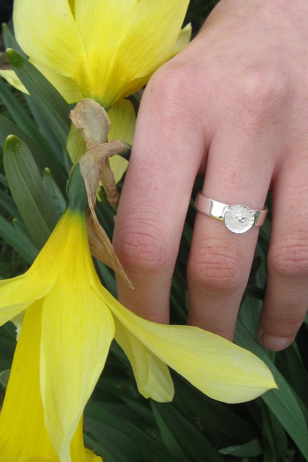 Small Tennessee Coneflower .925 Silver Ring
