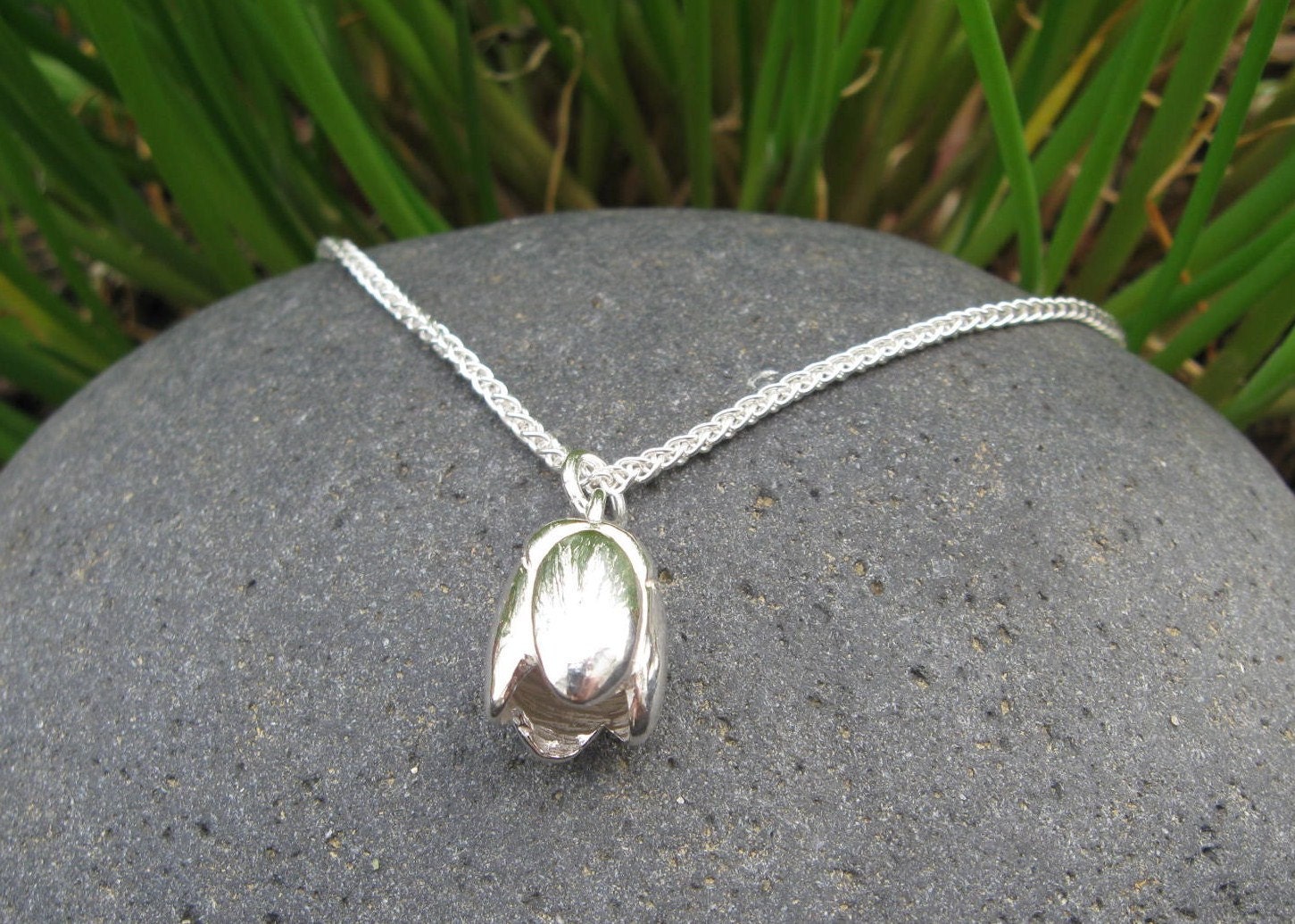 Shy Susan Single Charm Silver Necklace