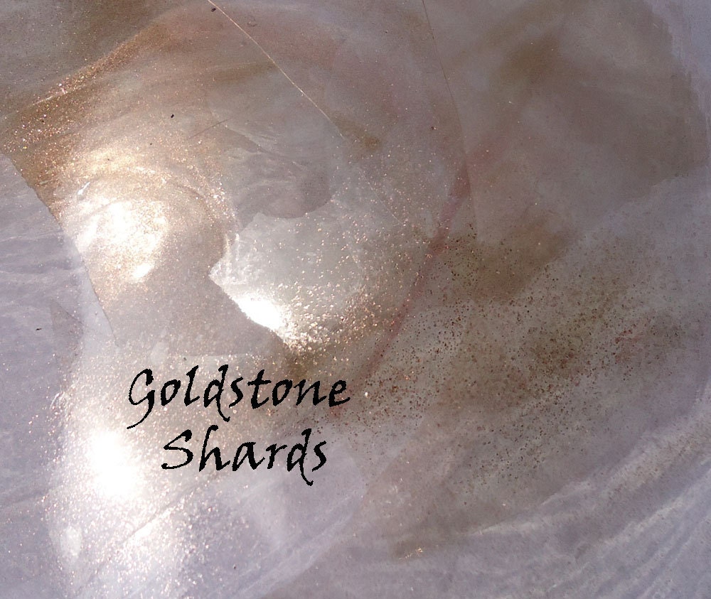 Lampwork supplies, Goldstone Shards 5g CoE 104 glass