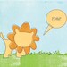 8x10 Lion Nursery Print// Nursery Wall Art