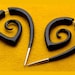Dragon Tattoo Fake Gauges - Rooney Bronze Tipped Spirals - Horn