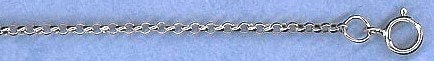 Sterling Silver Med Weight Rolo Chain 18 in