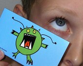 Green Monster Art Magnet By Thomas Buchanan Child Artist Il_170x135