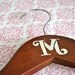 Classic Monogrammed Hanger - Cherry Finish