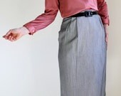 Gray Pencil Office Skirt.  Size Medium