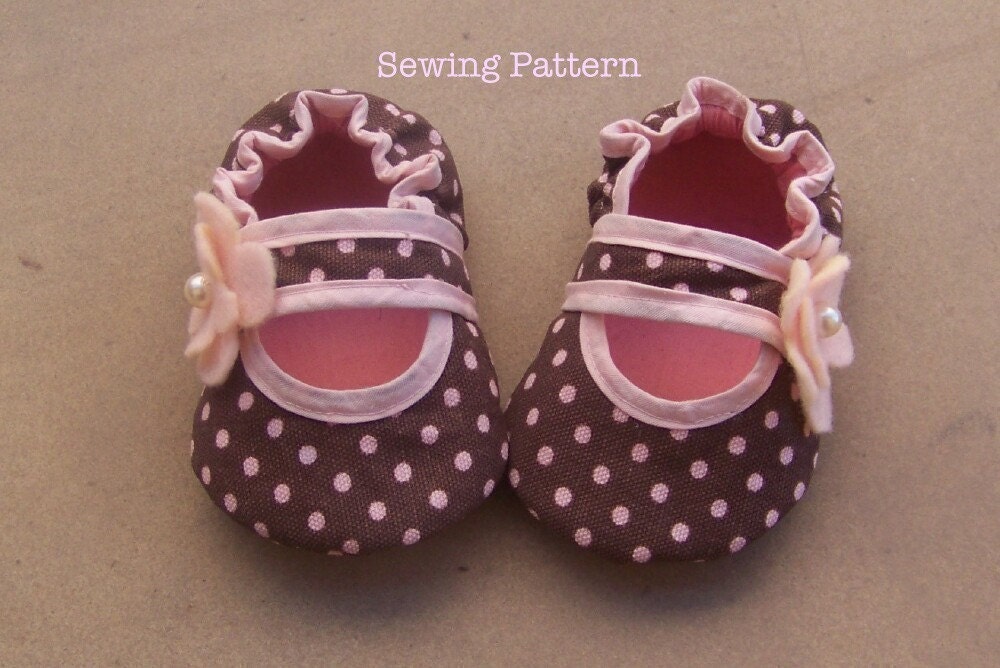 Bella Baby Crib Shoe Sewing Pattern /Tutorial- 5 different sizes