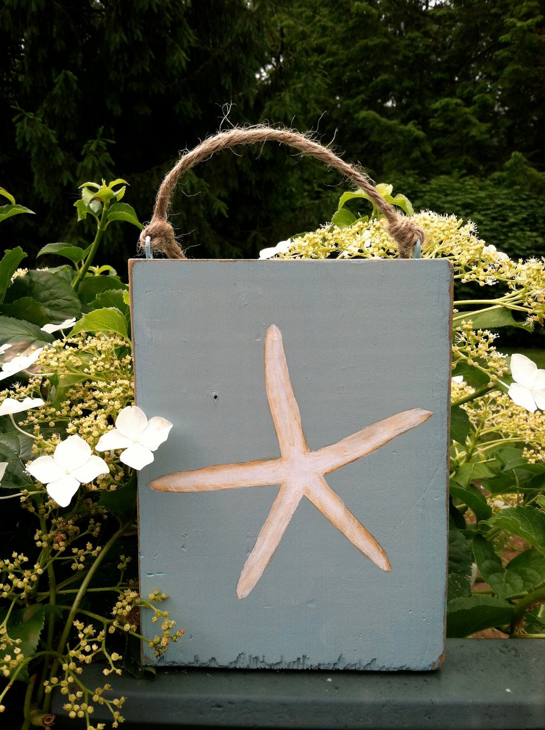 Custom Hand Painted Starfish Wall Art