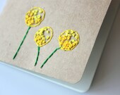 Pocket journal cahier notebook (Moleskine) - Embroidered Billy Buttons