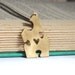 Puzzle Piece Necklace With Heart Cut Out Brass Set of Two Best Friends Gift Idea Made To  Order