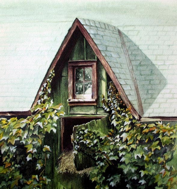 Barn Country Horse Stable - Limited Edition Print