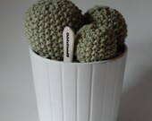 Trio Succulent Knitted Cacti - Pale Green