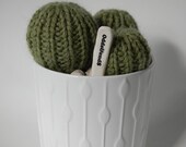 TRIO BALL - Hand Knitted Cactus in Ceramic Pot