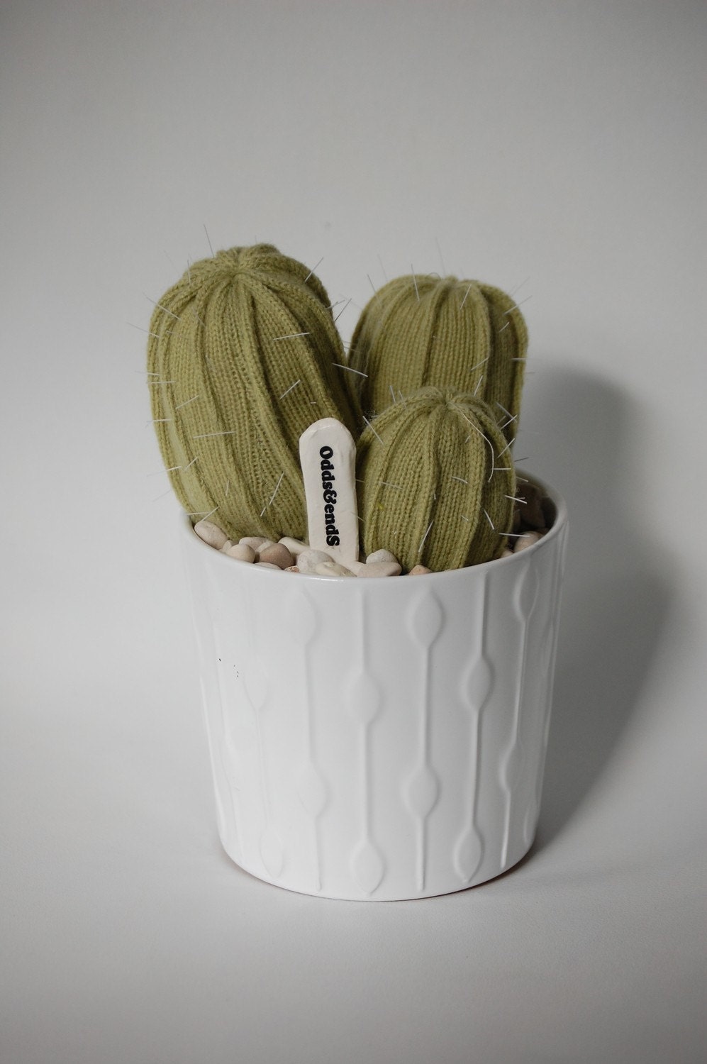 Woollen (knit) Cactus in Ceramic Pot