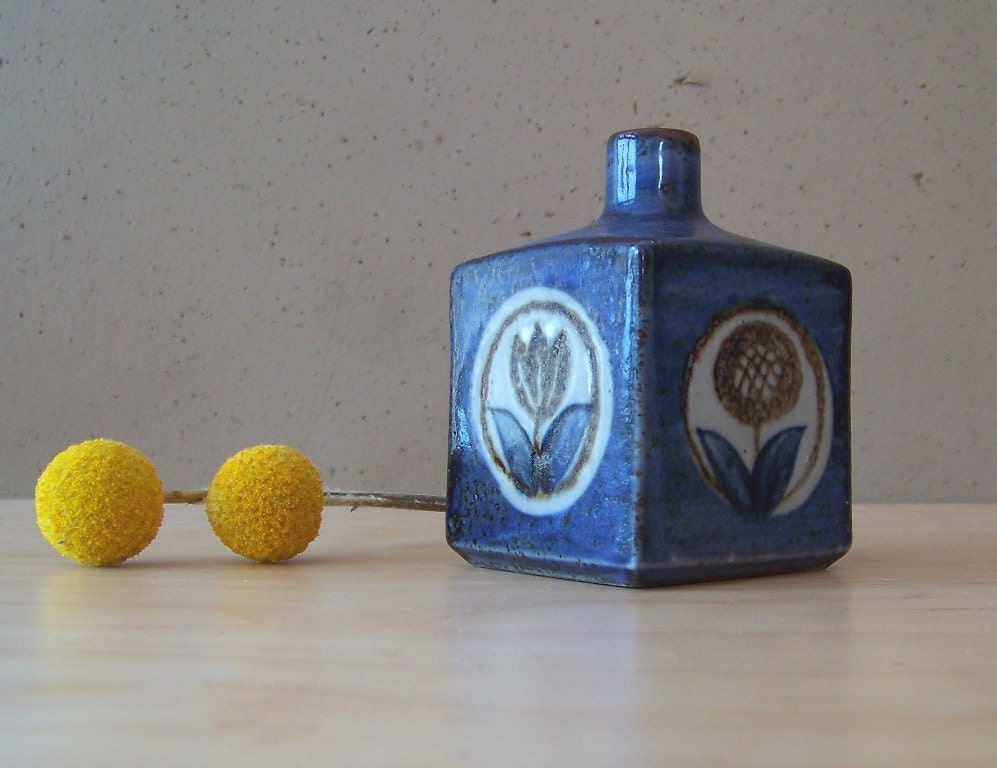 Blue Floral Otagiri Vase