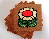 Flower Power Coasters