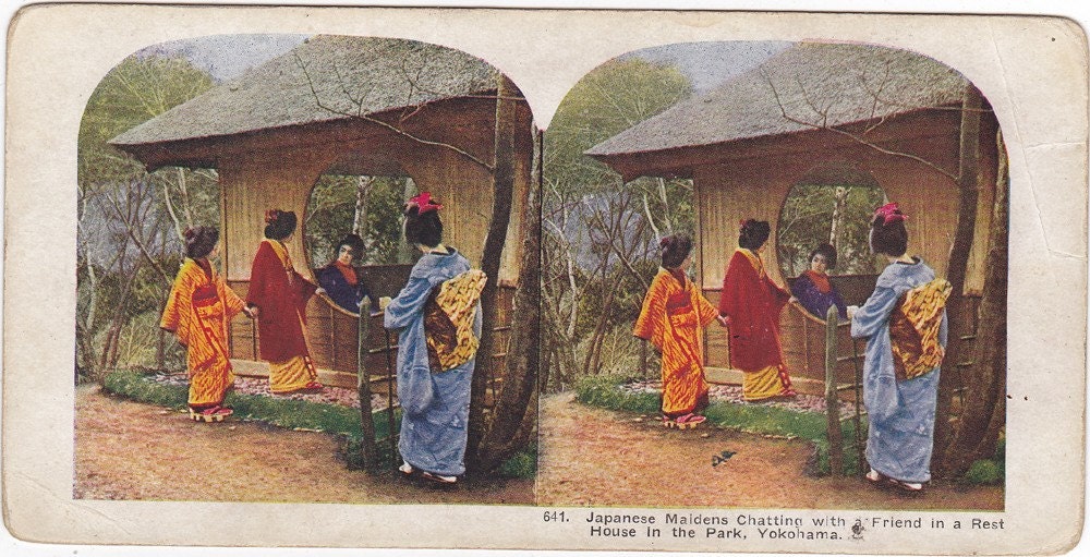 Japanese Stereoview Card from Late 1800s-0020