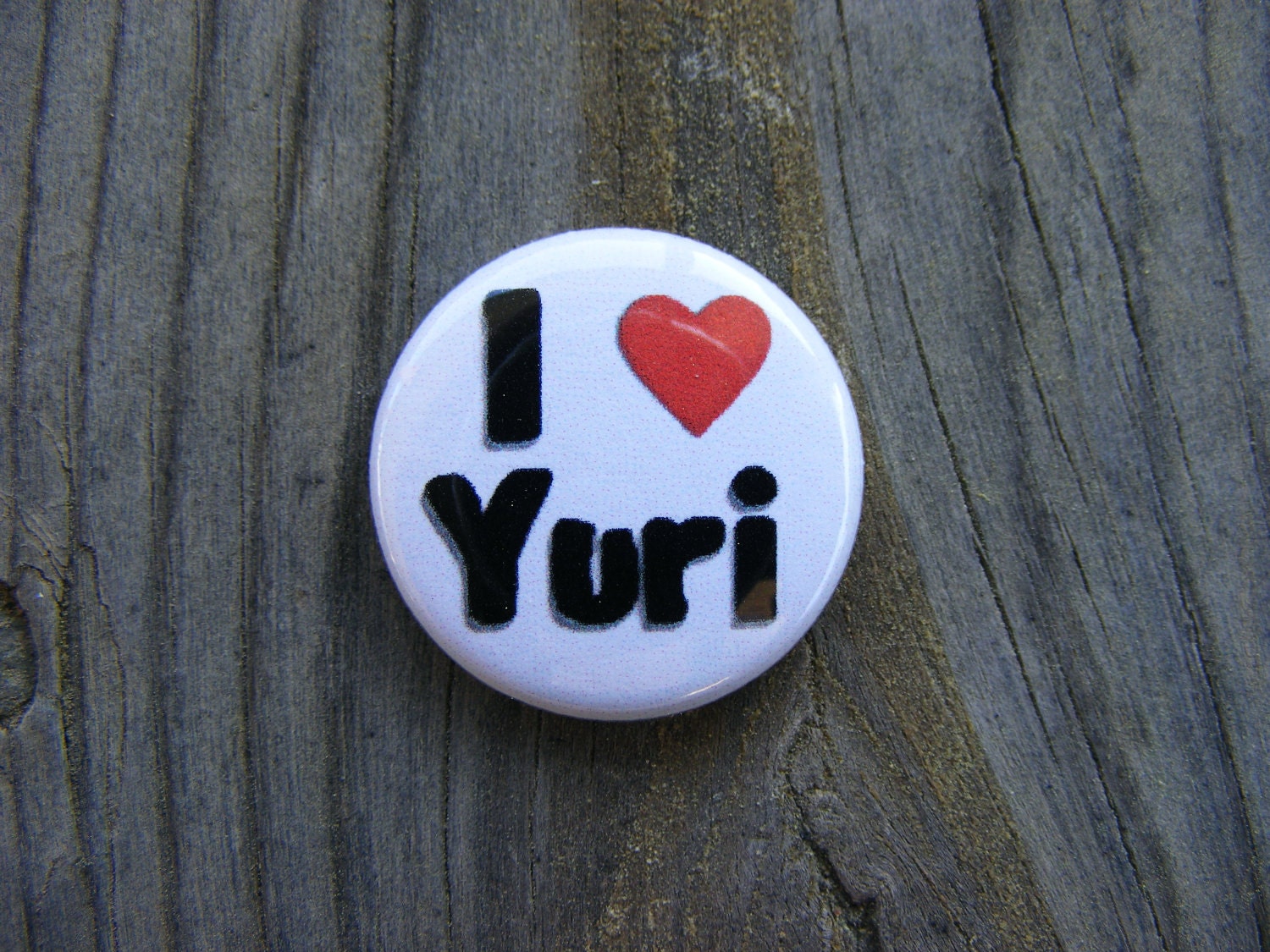 I love Yuri - Otaku - Original - 1 inch Pin Back Button