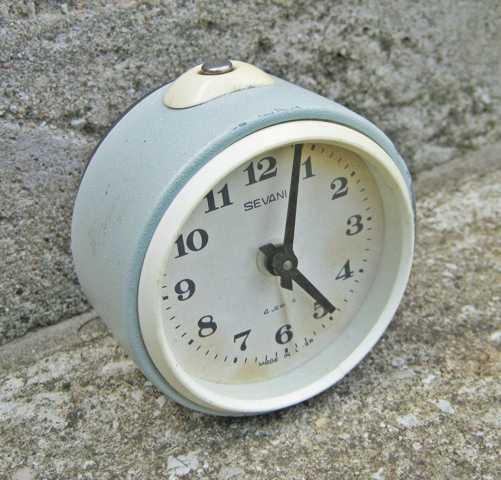 Vintage mechanical alarm clock Sevani from Armenia Soviet Union USSR