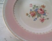 Vintage Bowl Homer Laughlin Eggshell Georgian Rose Arcadia Pattern Soup Bowl Roses Pink Dinnerware Pink Decor