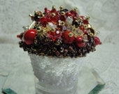 CUPCAKE RED Wedding Cake Topper Small Ornament Paperweight