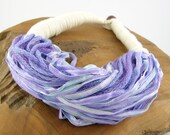 textile necklace skinny scarf necklace scarf scarflette women fashion ethnic inspired bib necklace cream lilac blu curationnation