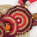 necklace crochet knit cotton ethnic inspired tribal boho african ecru burgundy tangerine tagt team curationnation