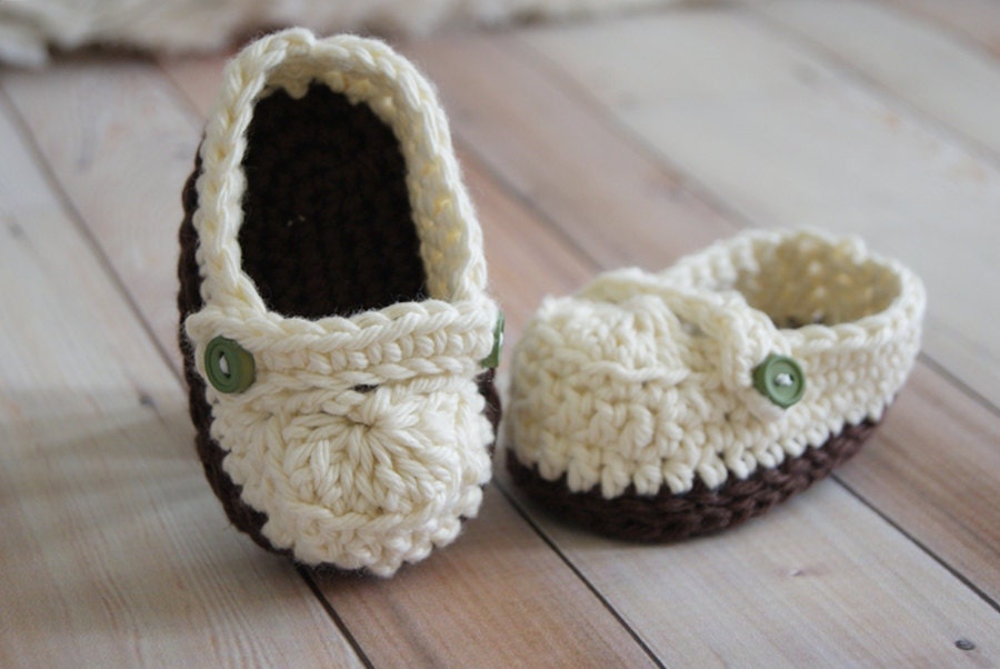 Crochet Baby  Bootie Pattern Ashley Loafers Instant Download