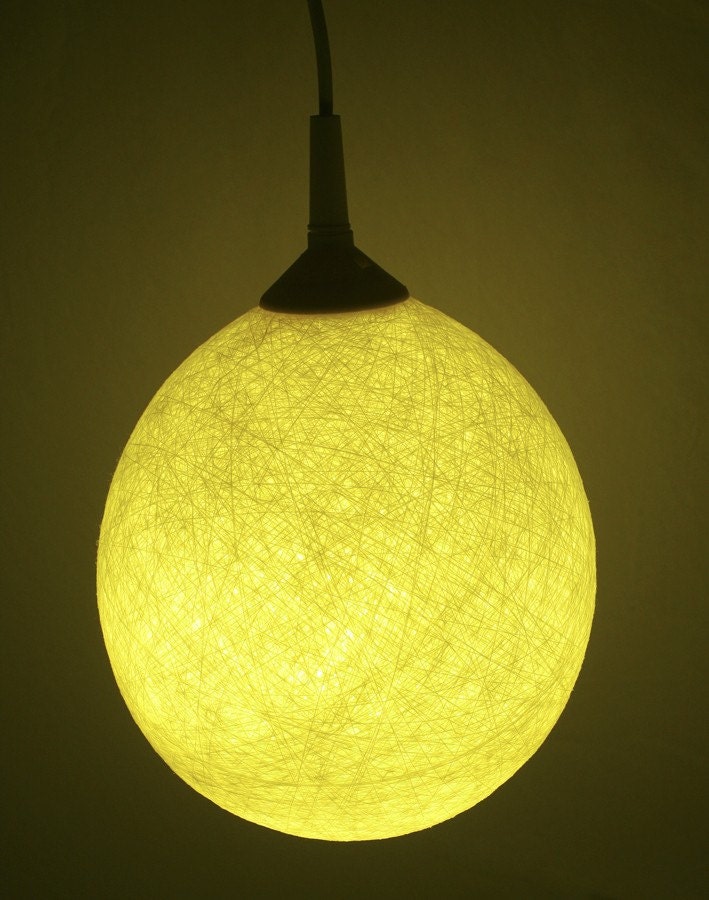 Handmade lamp, lamp shade, modern  pendant light, ceiling lamp, hanging lamp, minimalist lampshade Lemon Pie by FiligreeCreations on Etsy