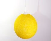 Handmade lamp, lighting, pendant light, lamp shade, hanging lamp, lamp, interior accent Sunny Yellow by FiligreeCreations on Etsy