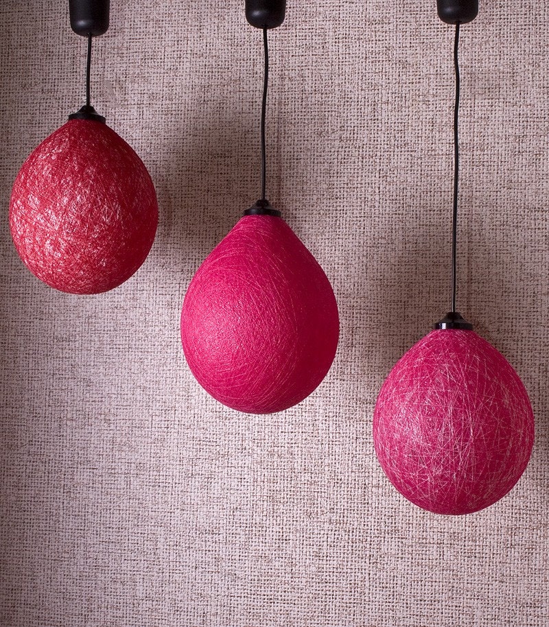 Handmade lamp, lamp shade, pendant, ceiling, hanging lamp, Contemporary design interior accent Spring passion by FiligreeCreations on Etsy