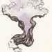 SALE SALE Head in the Clouds Giclee Print 4x6