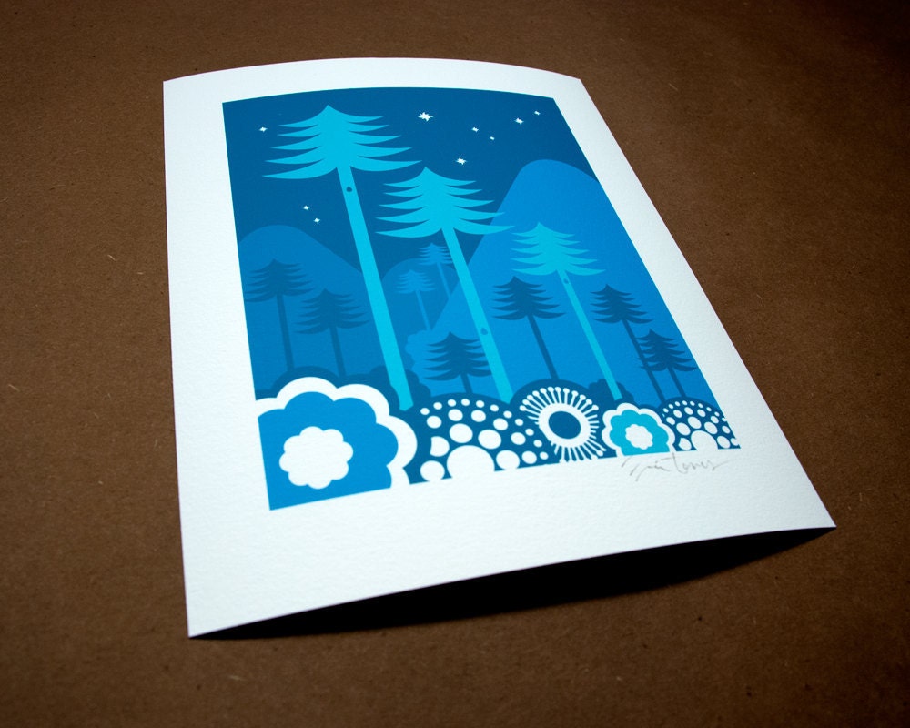 Silentwood Night Print
