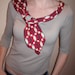 SALE / Repurposed Necktie Upcycled Camisole in Bright Red - Womens Upcycled Clothing