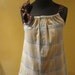 Plaid Upcycled Boyfriend Tank Top Blouse in Blue and Tan with Two Changeable Necktie Shoulder Straps - Womens Upcycled Clothing