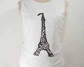 FILIGREE EIFFEL White Sleeveless Tee