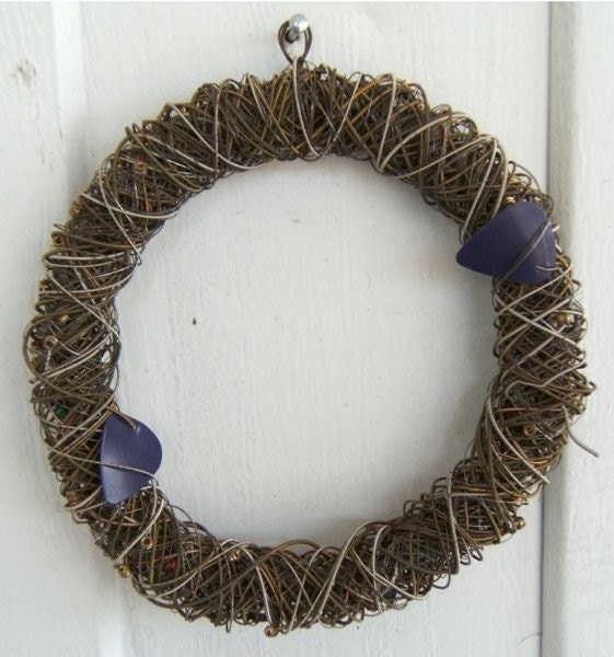 Guitar String and  Pick Wreath - Musician's gift