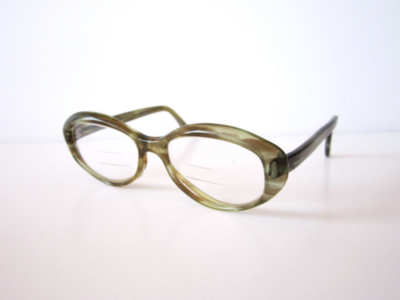 Vintage Oval 1960s Jackie O' Glasses Frames