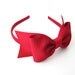 Red Bow Headband Snow White Costume Prop Pretend Play Dark Red