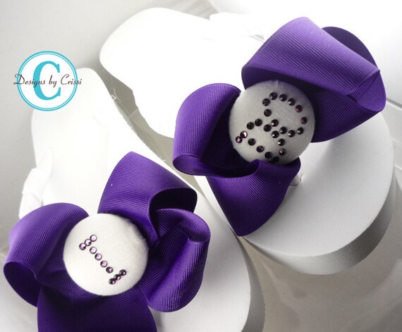 I DO Bridal rhinestone wedge heel flip flops Purple ivory White Wedding Choose Bow Bride flower girls, bridesmaids, Bridal Shower eggplant