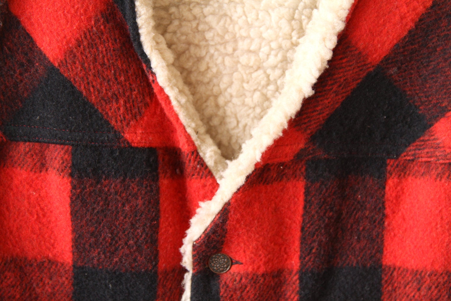 Vintage L Plaid Buffalo Vest