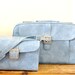 Vintage Samsonite Sonora Two Piece Baby Blue Luggage Set