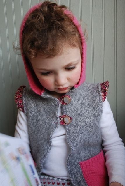 Three Season Cashmere Hooded Vest- Made to Order