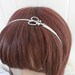 Steampunk Scissor Headband- Metal Headband- Silver Scissors