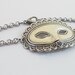 Steampunk Masquerade Mask Bracelet- Antique Silver Ox